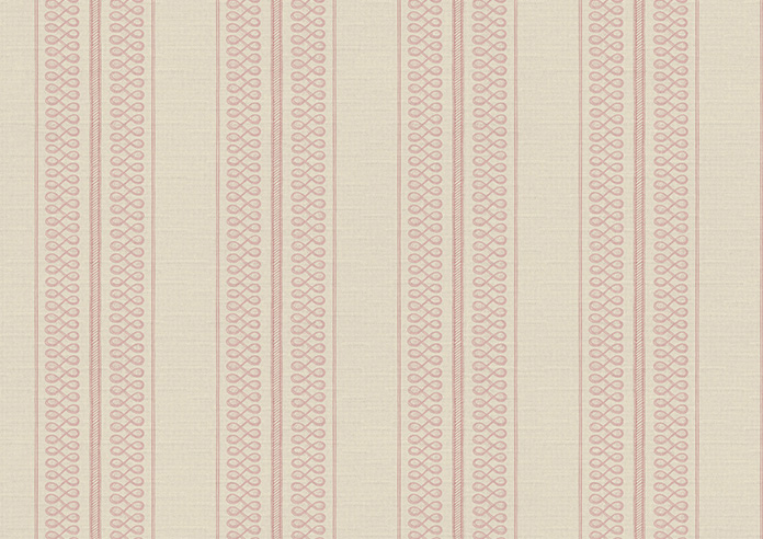Trellis Prints, Noble Stripe Rosies Pink - Roman Blind - Image 7